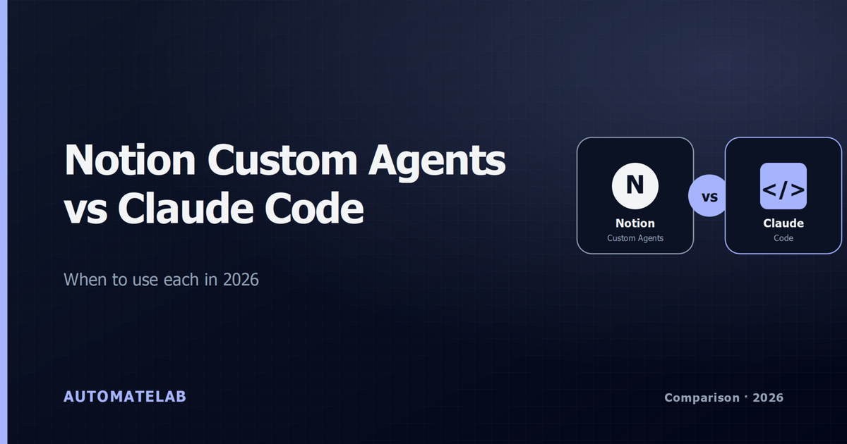 Notion Custom Agents vs Claude Code — which AI agent for which work