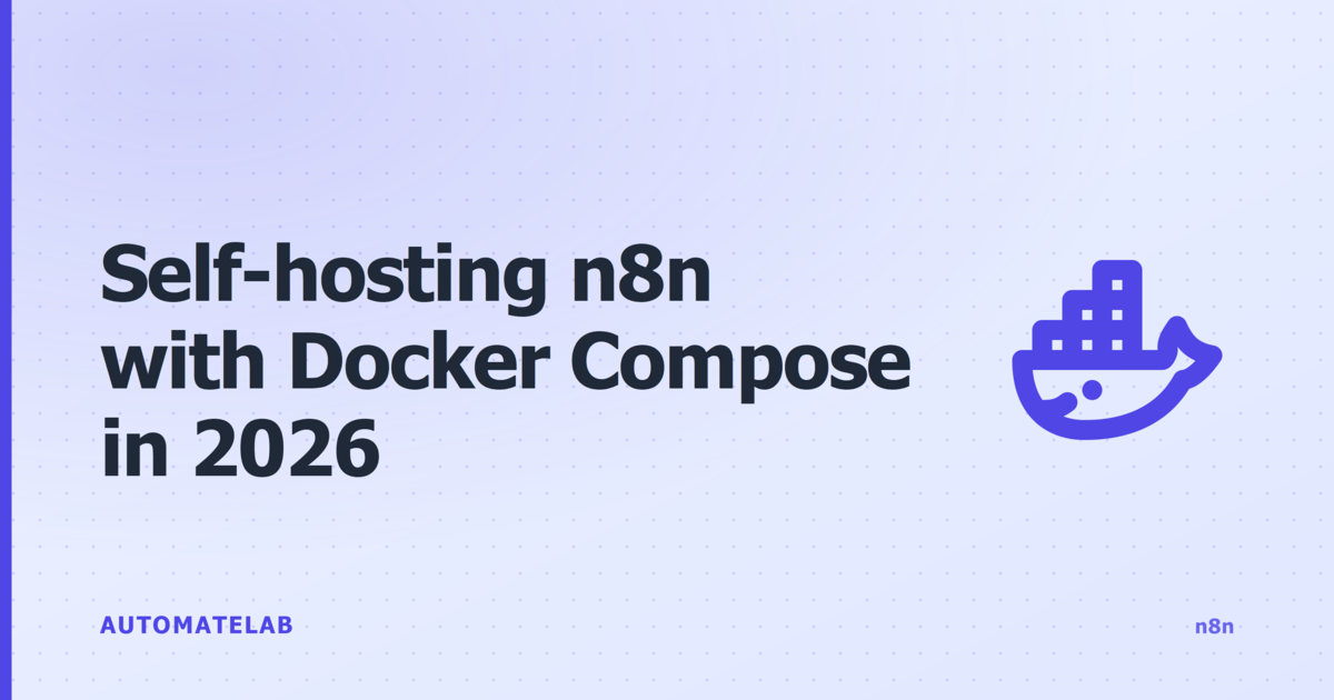 Self-hosting n8n with Docker Compose in 2026