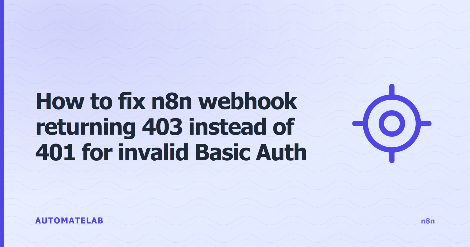 Title card: fix n8n webhook 403 vs 401 Basic Auth bug with GPS-fix icon on topo-contour background